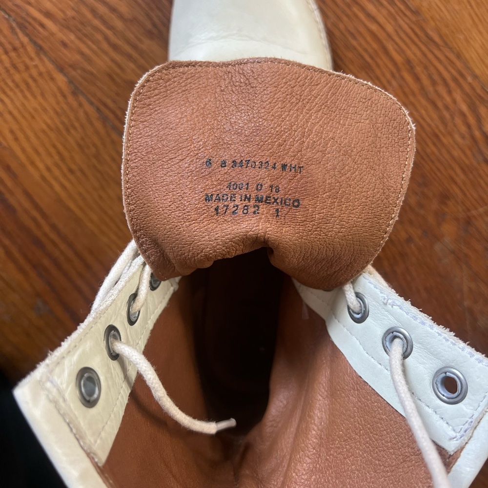 Frye Veronica Combat White - image 5